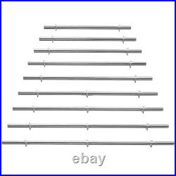 Satin-Polish Brushed Stainless Steel Stair Handrail Banister Railing Support Kit