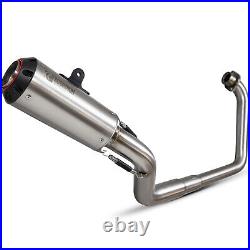 Scorpion Red Power Brushed Stainless Steel Exhaust For Honda CB 125 R 2018-2020