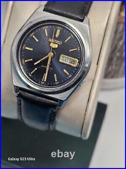 Seiko 5 Vintage Automatic Ref 7009-876A Black Dial Mens Watch