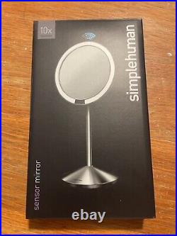 Simplehuman ST3004 Fold 12cm (10x Magnification), Brushed Stainless Steel