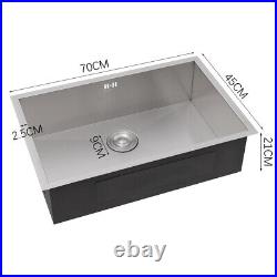 Single/Double Bowl Inset Stainless Steel Kitchen Sink Reversible Drainer & Waste