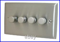 Spectrum Brushed Stainless Steel SSSW Light Switches, Plug Sockets, Dimmers, TV