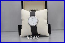 Stahl Luxury Women Brushed Stainless Steel Watch & Date small white Multi-dots