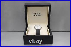 Stahl Luxury Women Brushed Stainless Steel Watch & Date small white Multi-dots