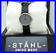 Stahl ST61301 Brushed Stainless Steel Watch with Small Silver 12 Dots