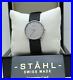 Stahl ST61342 Brushed Stainless Steel Luxury Watch with Large Silver Bar Index