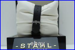 Stahl ST61417 Brushed Stainless Steel Luxury Watch & Date Small White Bar Index