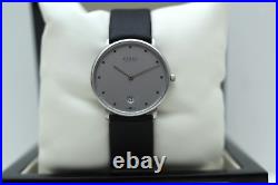 Stahl ST61441 Brushed Stainless Steel Luxury Watch + Date Large Silver 12 Dots