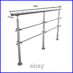 Stainless Steel Balustrade Stair Handrail Cross Bar For Outdoor Porch Hand Rail