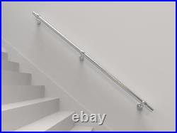 Stainless Steel Handrail Satin Brushed 304 Grade With Floating Bracket