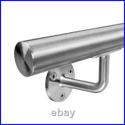 Stainless Steel Handrail Satin Brushed Finish