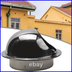 Stainless Steel Round Brushed Bull Nose Wall Vent For External Air Extractor