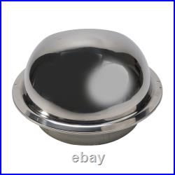 Stainless Steel Round Brushed Bull Nose Wall Vent For External Air Extractor