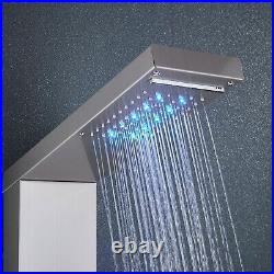 Stainless Steel Shower Panel Tower Column System WithMassage Body Jets Waterfall