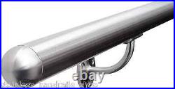 Stainless Steel Stair Handrail Brushed Polished Bannister Rail with Domed Ends