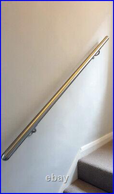 Stainless Steel Stair Handrail Brushed Polished Bannister Rail with Domed Ends