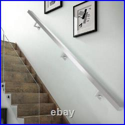 Stainless Steel Stair Handrail Staircase Bannister Hand Support Wall Rail Bar UK
