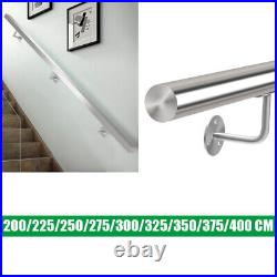 Stainless Steel Stair Handrail Wall Rail Brushed 304 grade Round/Square