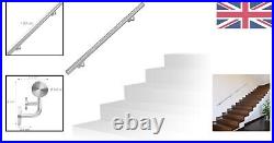 Sturdy Brushed Stainless Steel Handrail Moisture-Resistant 100 cm