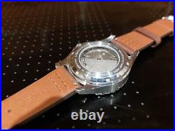 Timex Navi XL Automatic 41mm Red Bezel Stainless Steel Case PRISTINE 3 straps