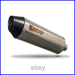 Toro Oval 300mm Silencer, Stainless withCarbon Cap for 51mm Clamp Fit