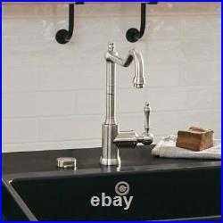 Villeroy & Boch Avia 2.0 Brushed Stainless Steel Traditional Kitchen Sink Tap