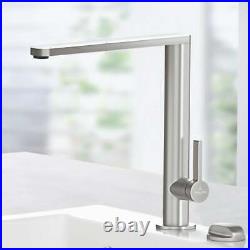 Villeroy & Boch Finera Brushed Stainless Steel Kitchen Sink Mixer Tap