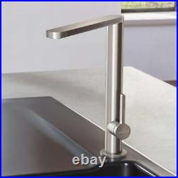 Villeroy & Boch Finera Brushed Stainless Steel Kitchen Sink Mixer Tap