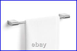 Zack Atore Brushed Stainless Steel 50.2 cm Towel Rail 40421