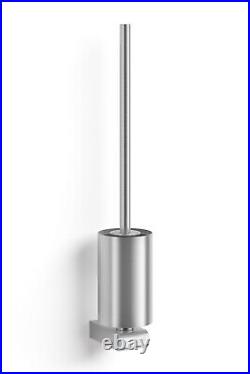 Zack Atore Brushed Stainless Steel Wall Toilet Brush 40416