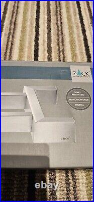 Zack Linea Brushed Stainless Steel Finish 45cm Double Towel Holder New