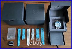 Zodiac Super Sea Wolf Whitecap Automatic Watch ZO9291 Bracelet + 3 Extra Straps