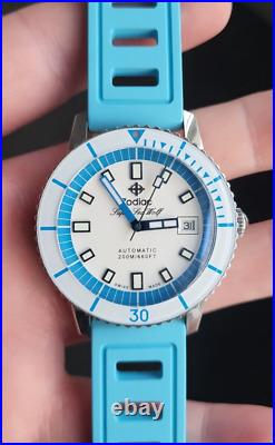 Zodiac Super Sea Wolf Whitecap Automatic Watch ZO9291 Bracelet + 3 Extra Straps